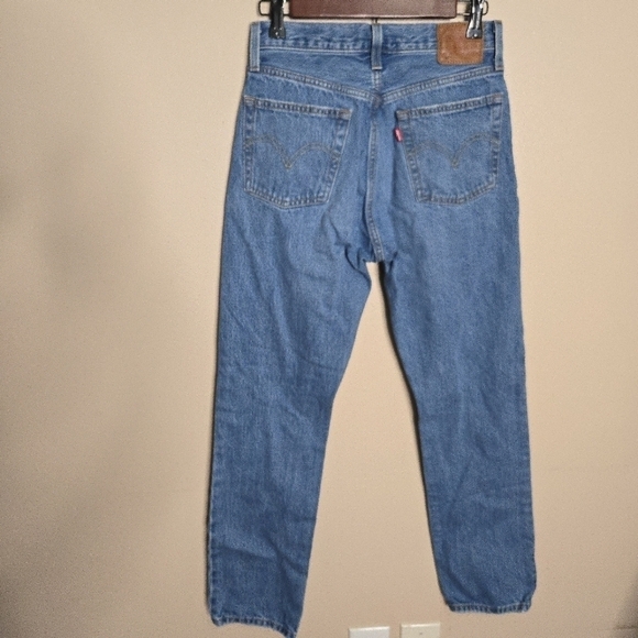 Levi's 501 High Waisted Straight Leg Jeans BIG E - Picture 7 of 12